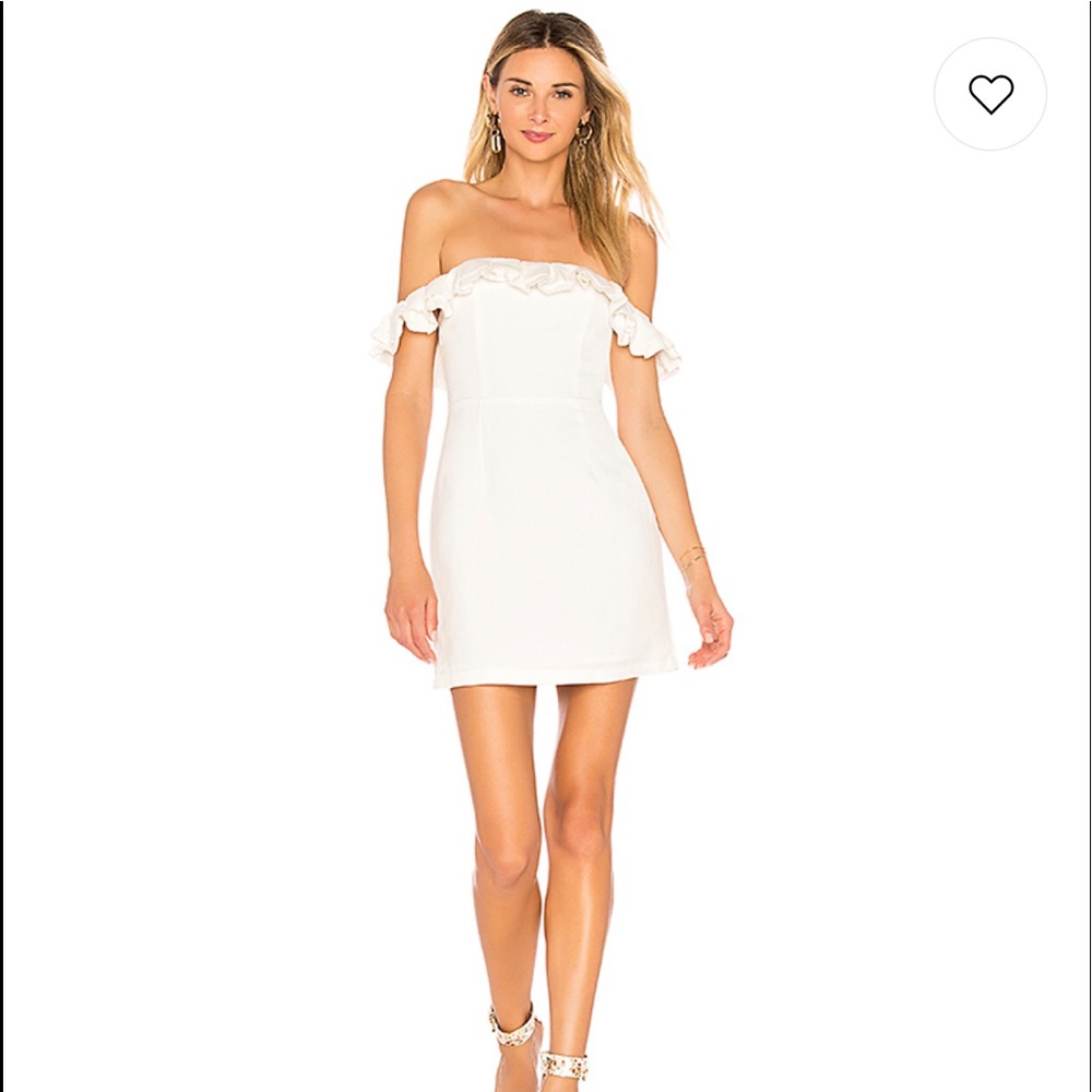 Emery Off The Shoulder Dress in Ivory NWOT